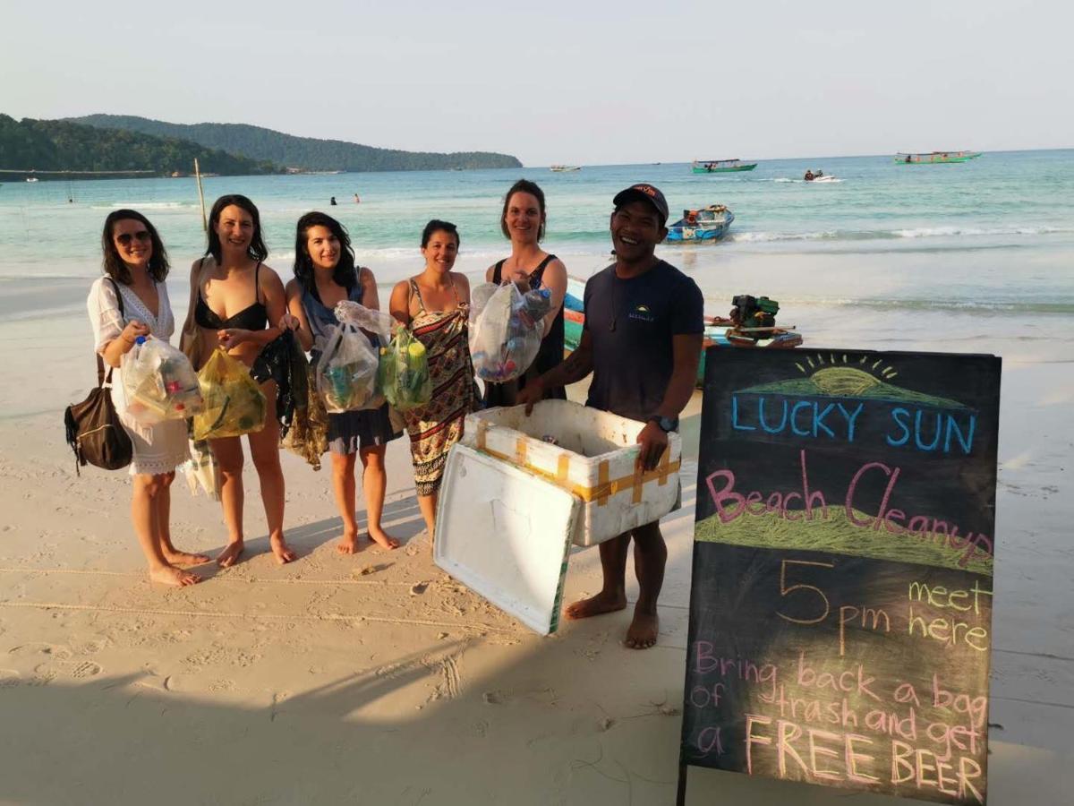 Lucky Sun Saracen Bay Vandrarhem Koh Rong Sanloem Exteriör bild